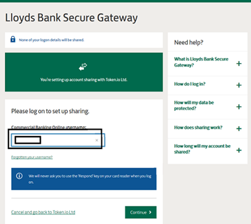 How to connect a Lloyds Bank Commercial account for Commercial Banking ...